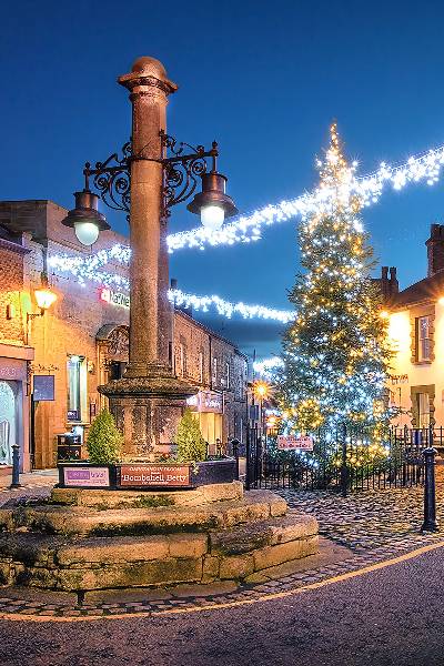 garstang town center at christmas