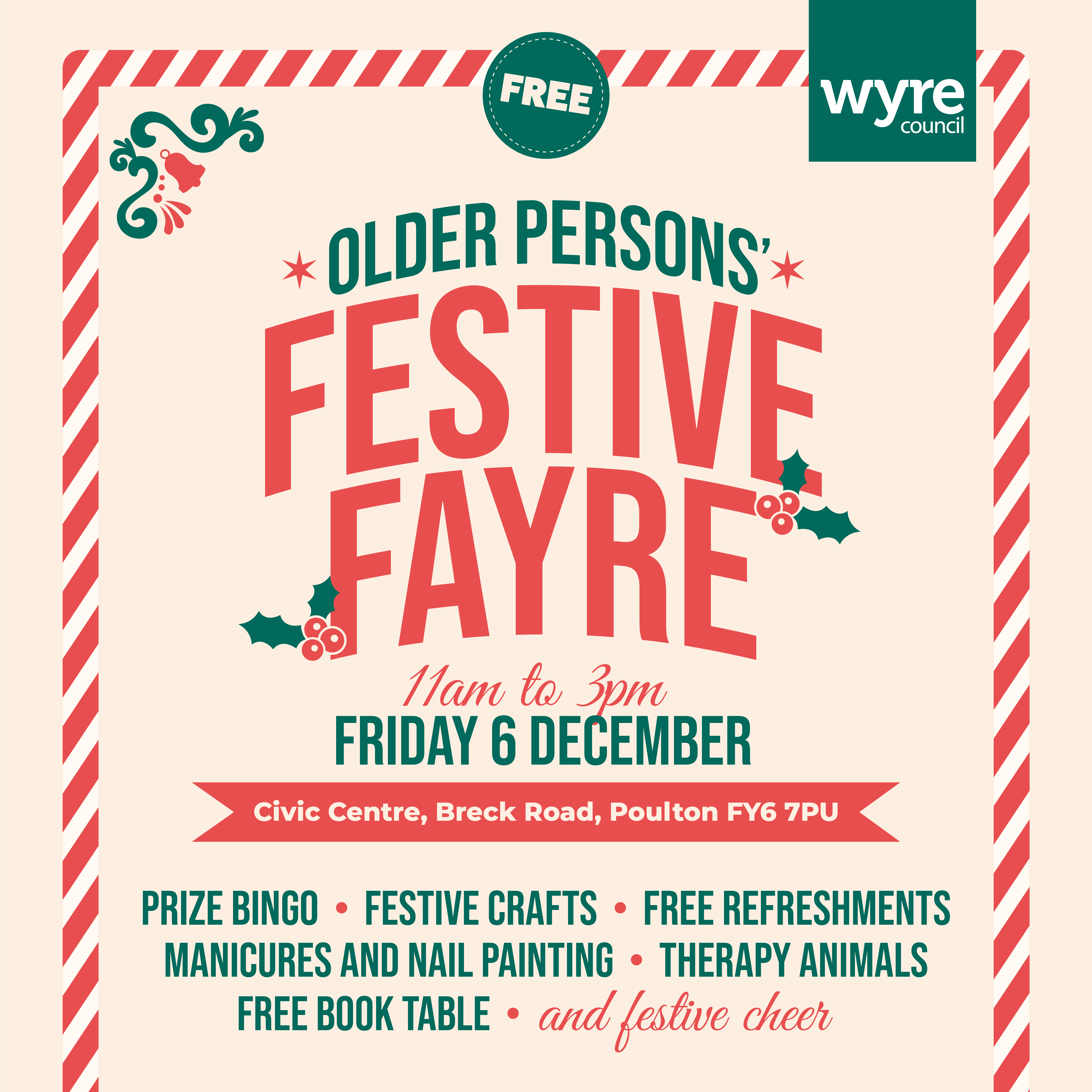 Come along to Wyre Older Person's Festive Fayre